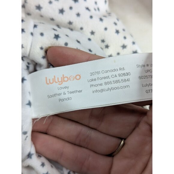 Lulyboo Panda Lovey Soother & Teether Plush Blanket With Star Print - Picture 4 of 4